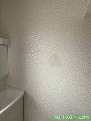 Ｋ様邸　和室・洗面室クロス・床材貼り替えリフォームのビフォー画像