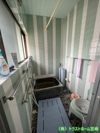 K様邸　バリアフリー浴室リフォームのビフォー画像