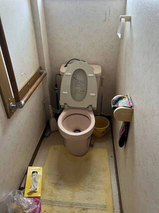 「サイホン式」を採用し節水効果が高いトイレのビフォー画像