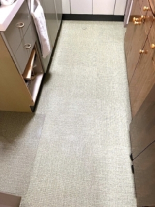 フロアタイルで耐水性＆お手入れしやすい空間へのアフター画像