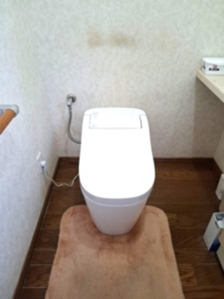 泡洗浄でお手入れラクなトイレへのアフター画像